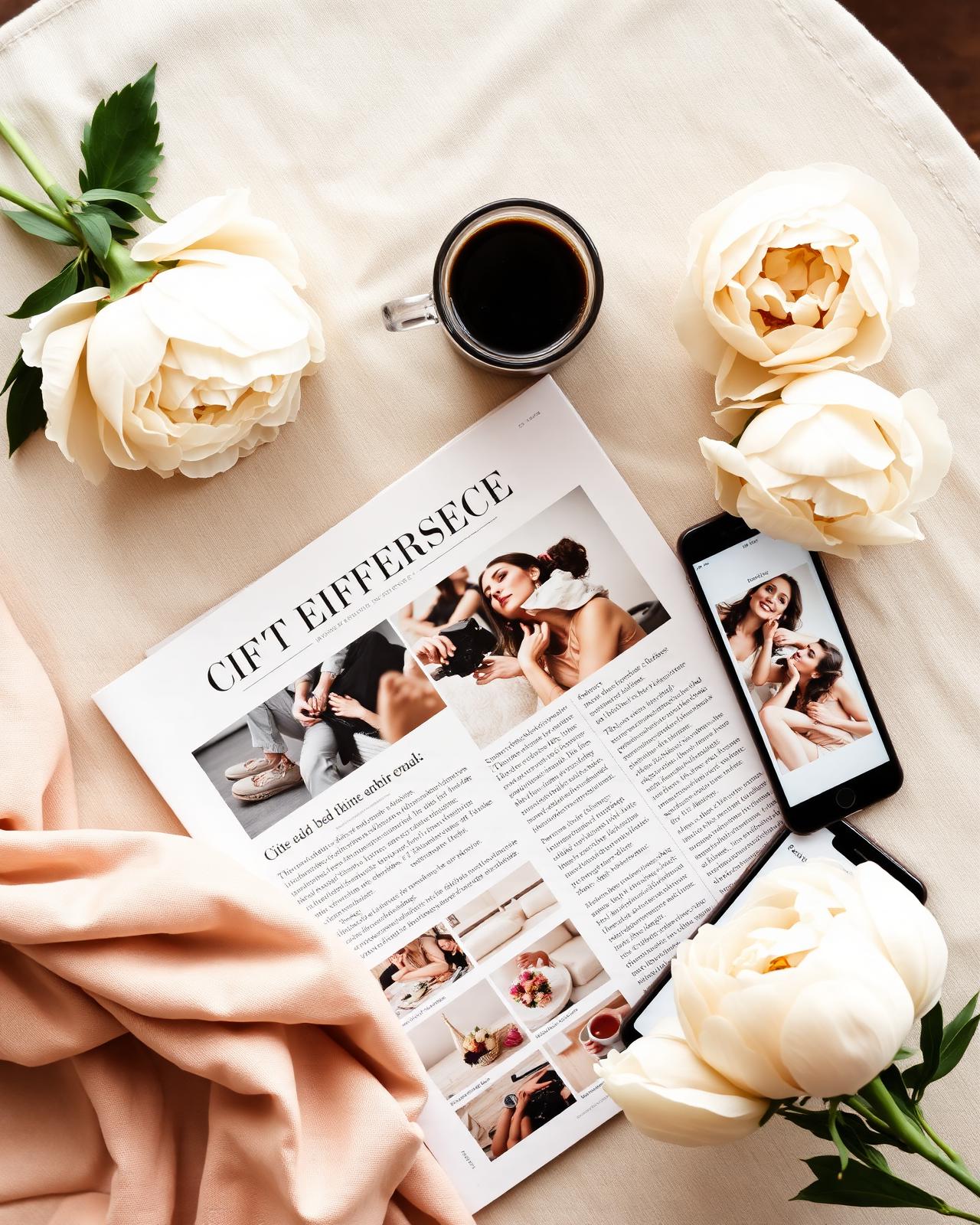 Editorial newsletter on linen